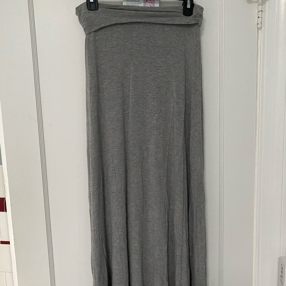 Grey Maxi Skirt
